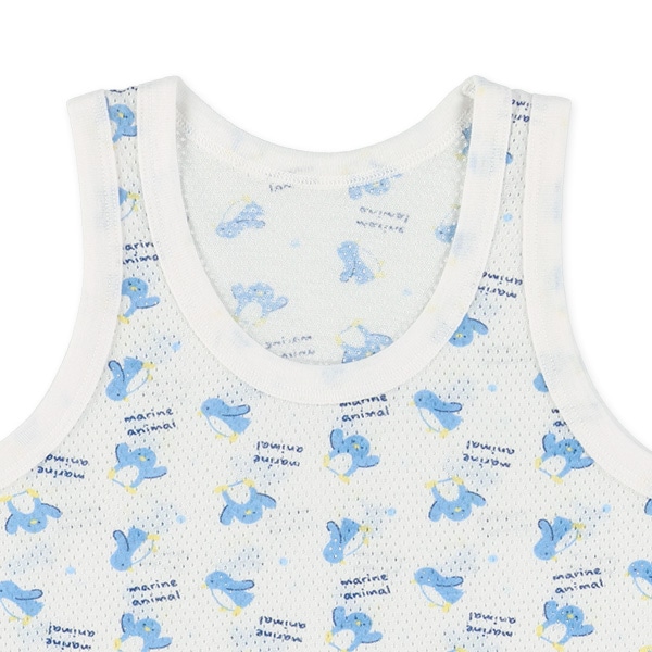 DRYWRAP）3枚組メッシュランニング肌着（ペンギン・ラッコ・ピスネーム）