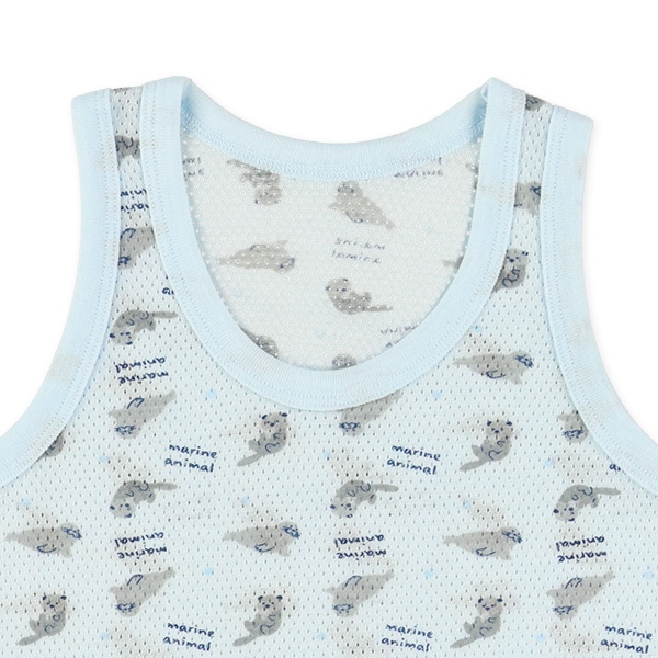 DRYWRAP）3枚組メッシュランニング肌着（ペンギン・ラッコ・ピスネーム）