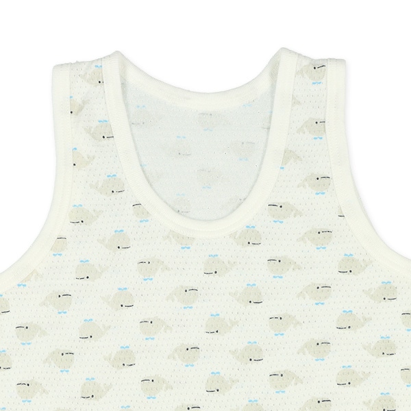 3枚組メッシュランニング肌着（くじら・かに・さかな）