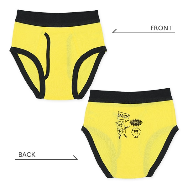 4枚組前あきブリーフ（モンスターMusic・星）