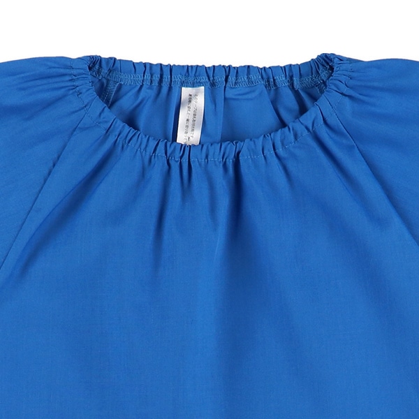 フレンチ袖スモック（ブルー）