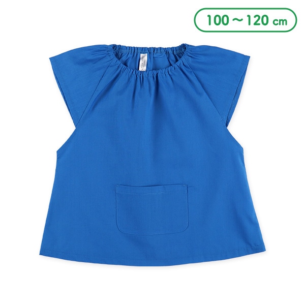 フレンチ袖スモック（ブルー）