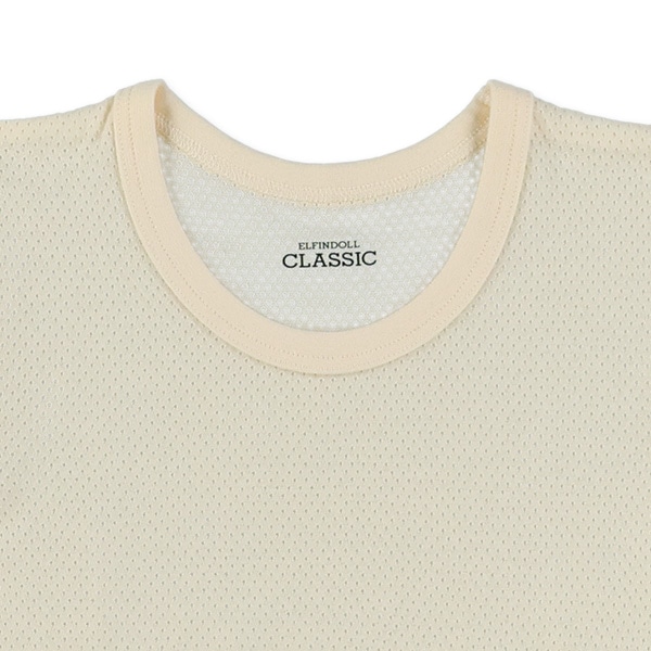 4枚組メッシュ半袖シャツ肌着（アース系・ブラック無地）