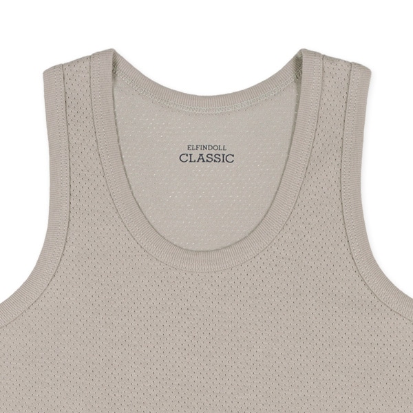 3枚組メッシュランニング肌着（サンド・ブルー系無地）