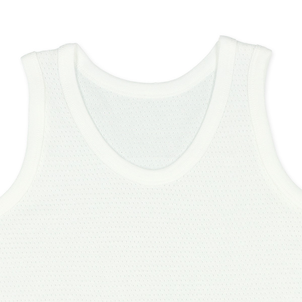 4枚組メッシュランニング肌着（ホワイト・杢グレー・ブルー）