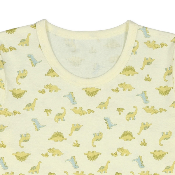 HOTWRAP）2枚組長袖シャツ肌着（恐竜）