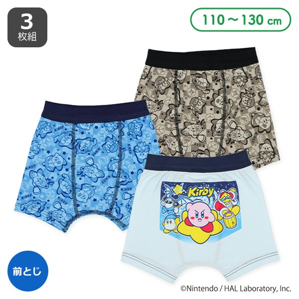 3枚組前とじボクサーブリーフ（星のカービィ）