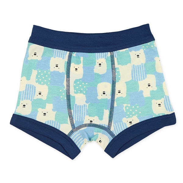 4枚組前とじボクサーブリーフ（しろくま・モンスター・バーガー・くるま）