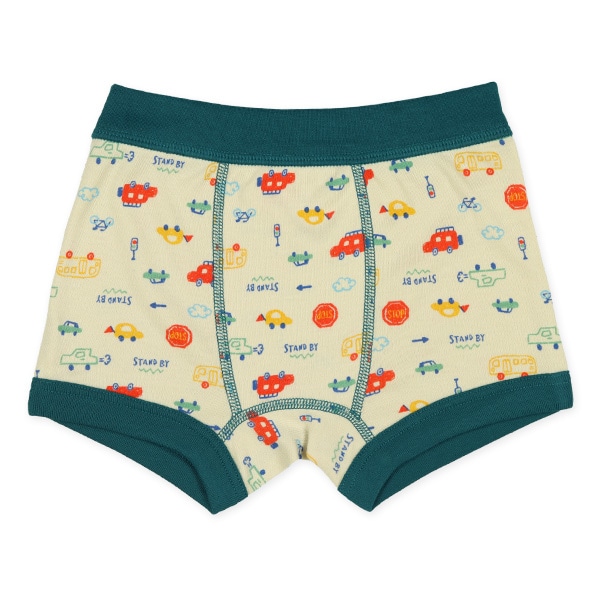 4枚組前とじボクサーブリーフ（しろくま・モンスター・バーガー・くるま）