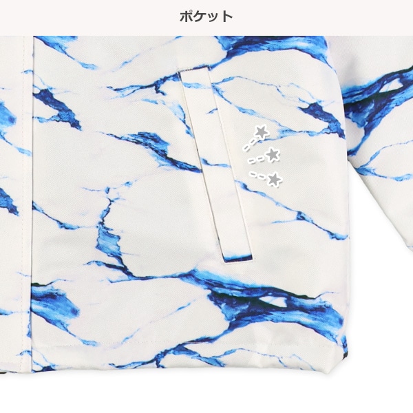 大理石柄スキーウェア