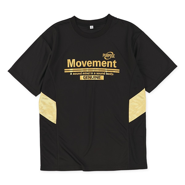 ポリエステルメッシュムーブメント切り替え半袖Tシャツ＆パンツセット