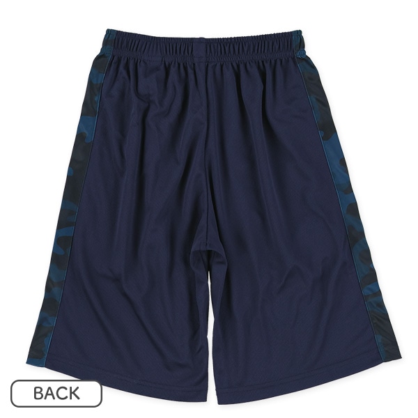 胸切り替え迷彩柄半袖Tシャツ＆ハーフパンツセット