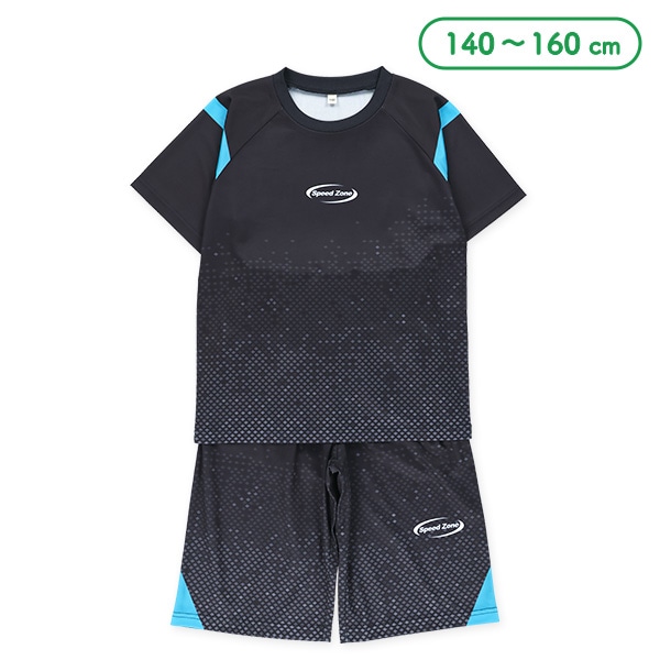 袖ラインブリスター半袖Tシャツ＆ハーフパンツセット