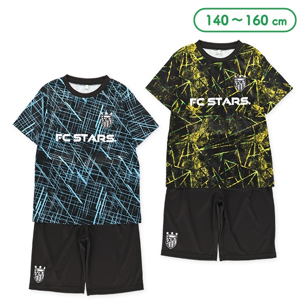 FCSTARS幾何学柄半袖Tシャツ＆ハーフパンツセット