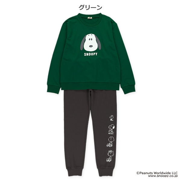 ミニ裏毛トップス&パンツセット（スヌーピー）