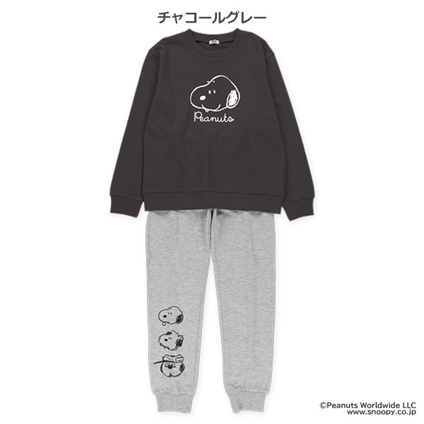 ミニ裏毛トップス&パンツセット（スヌーピー）