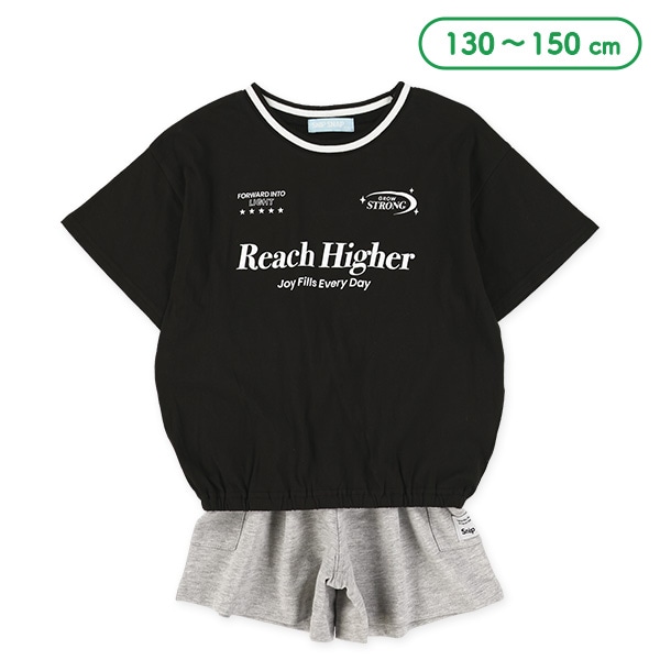 ロゴ半袖Tシャツ＆ミニ裏毛ショートパンツセット