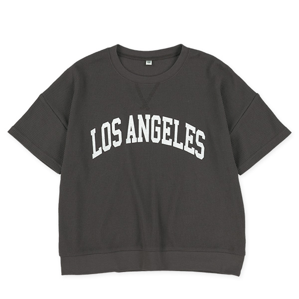 胸ロゴワッフル半袖Tシャツ&パンツセット