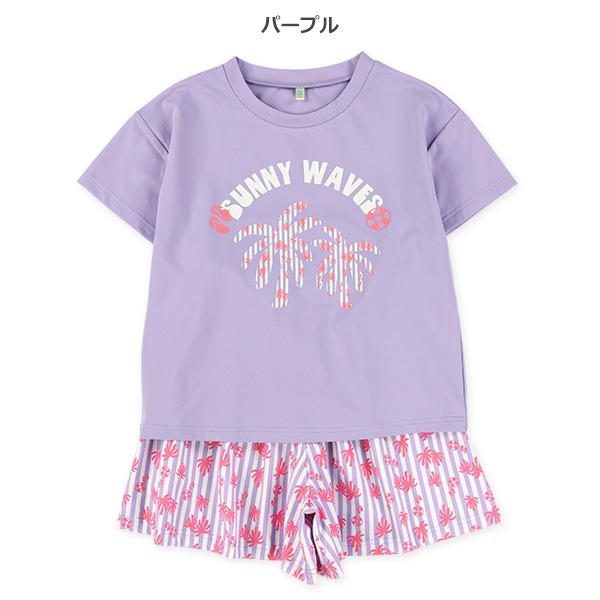 モチーフプリント半袖Tシャツ＆ボトムスセット