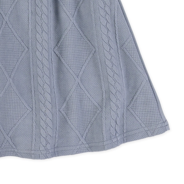 ふくれジャガードレイヤード風半袖パーカー＆スカートセット