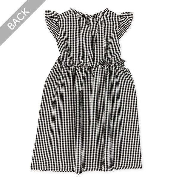 サッカーギンガムチェックフレンチワンピース