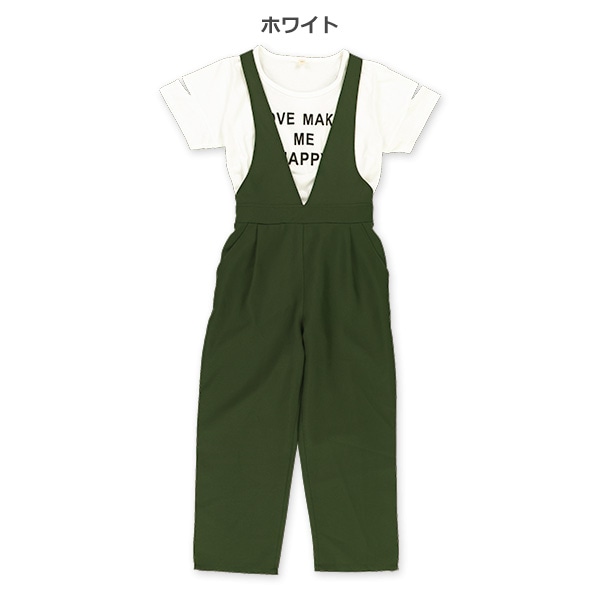 半袖Tシャツ付きサロペット