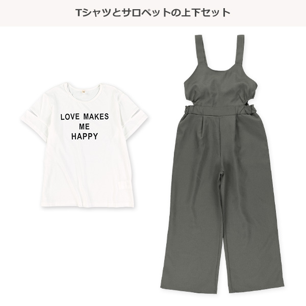 半袖Tシャツ&サロペットセット | 西松屋オンラインストア