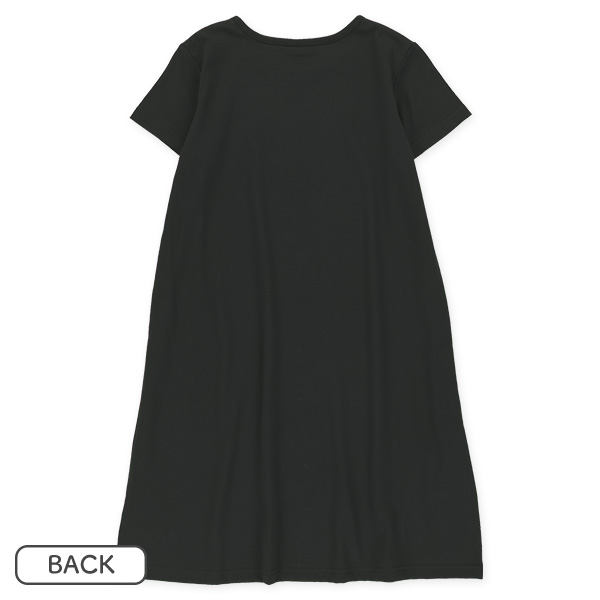 肩ひもロゴチュールワンピース&無地半袖ワンピースセット