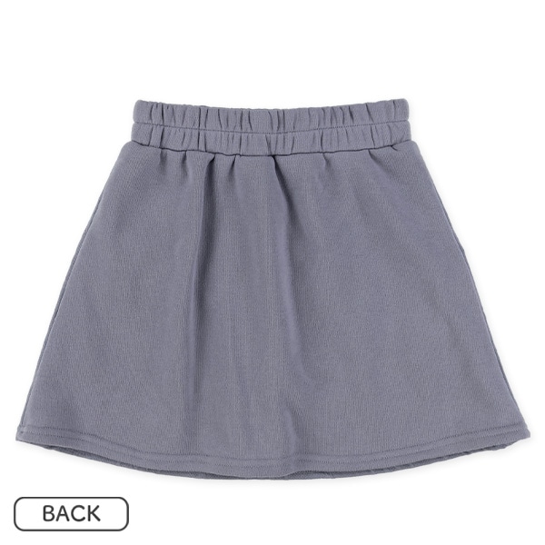 裏起毛ふくれジャガードレイヤード風フード付きトップス＆スカート