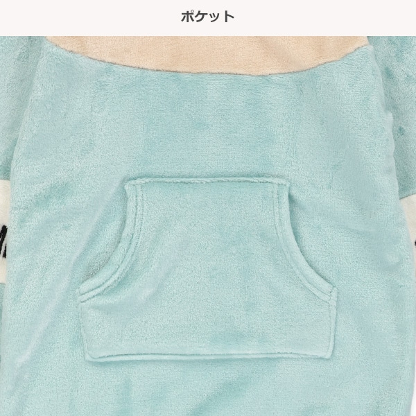 コーラルフリース切り替え長袖ワンピース