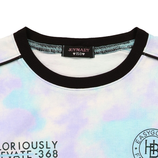 肩ライン切り替え半袖ワンピース