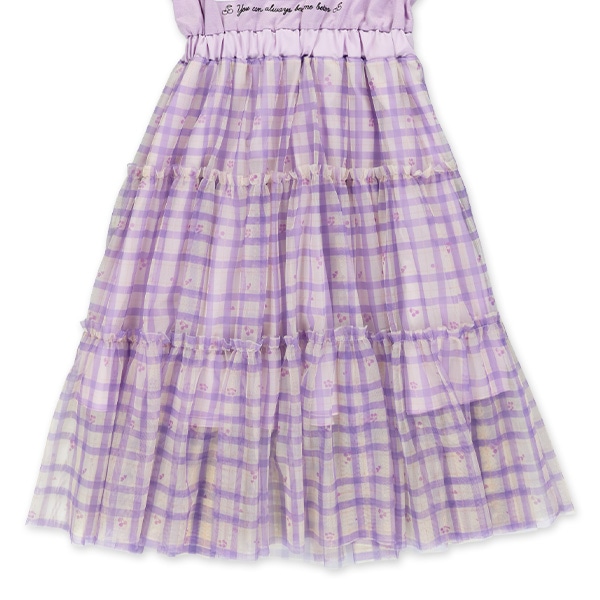 ティアードチュールフレンチワンピース