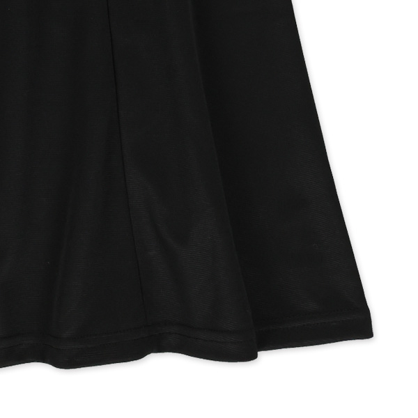 ポンチ襟付きフォーマル半袖ワンピース