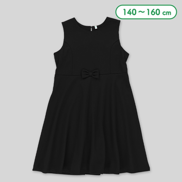 ウエストリボンフォーマルノースリーブワンピース