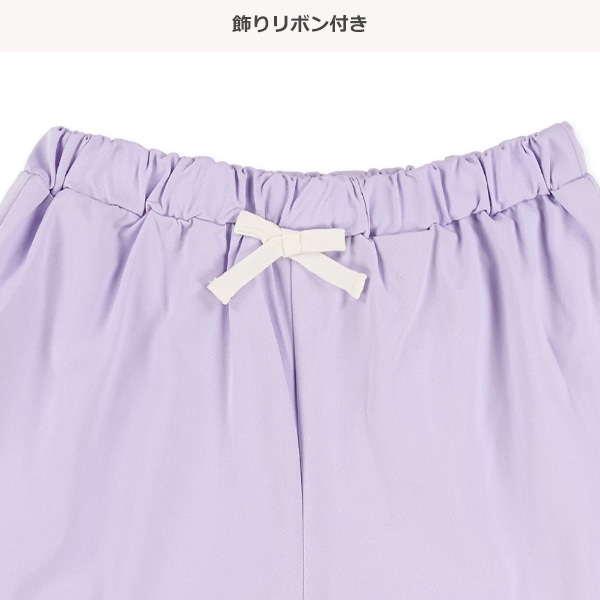 エステル袖裾ライン5分袖Ｔシャツ＆パンツセット