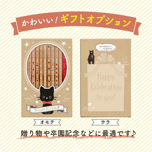 名入れ鉛筆ピタリ＜モクメ＞（ギフト込み価格）