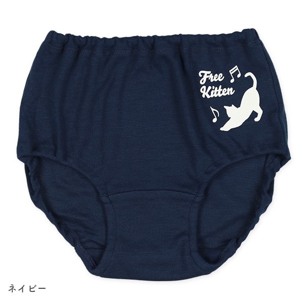 4枚組ショーツ（ねこ・リボン）