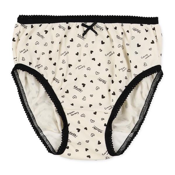 4枚組ショーツ（ロゴ・ハート・チェリー・モノトーン）