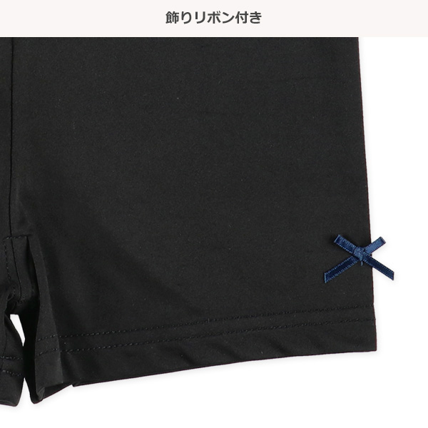 DRYWRAP）2枚組接触冷感1分丈オーバーパンツ（リボン・アイス）
