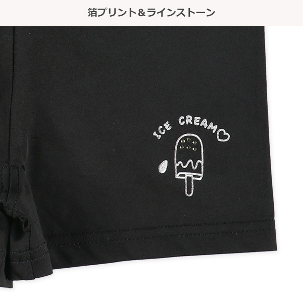 DRYWRAP）2枚組接触冷感1分丈オーバーパンツ（リボン・アイス）