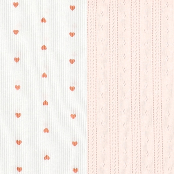 2枚組胸二重タンクトップ肌着（ハート・ピスネーム）