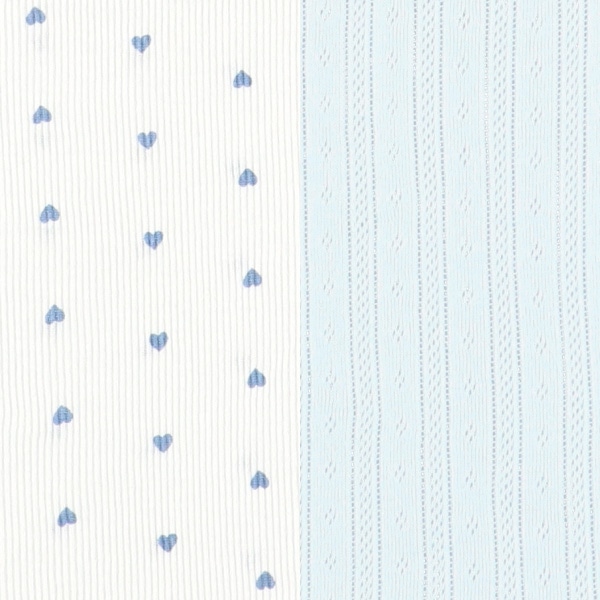 2枚組胸二重キャミソール肌着（ブルーハート・ピスネーム）