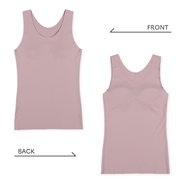 カップ付きタンクトップ肌着（切りっぱなし無地）