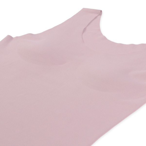 カップ付きタンクトップ肌着（切りっぱなし無地）