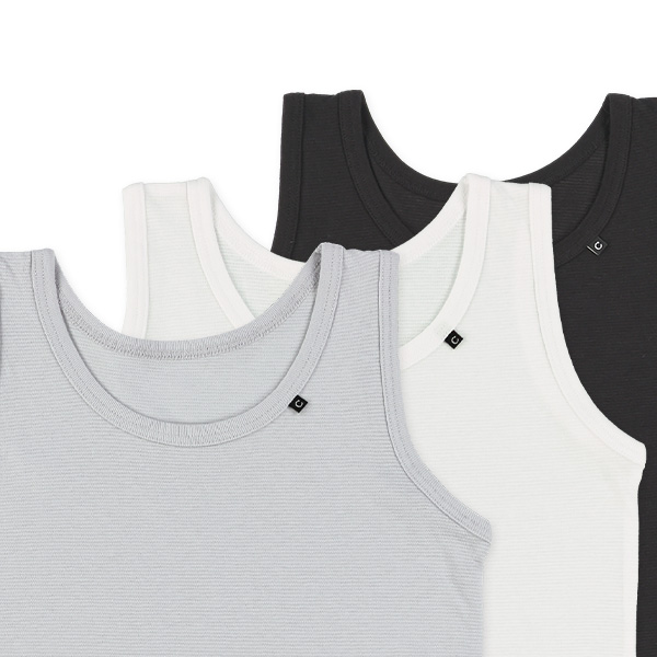 3枚組タンクトップ肌着（ピスネーム）