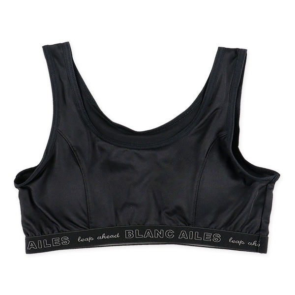 カップ付きハーフトップ＆ショーツセット（ブラック）