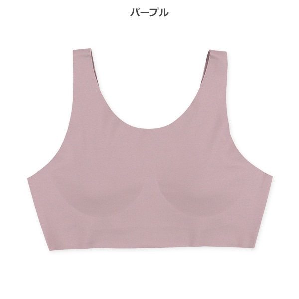 カップ付きハーフトップ（切りっぱなし無地）