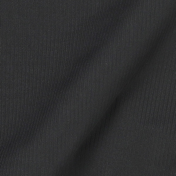 カップ付きショート丈タンクトップ肌着（ブラック・リブ）