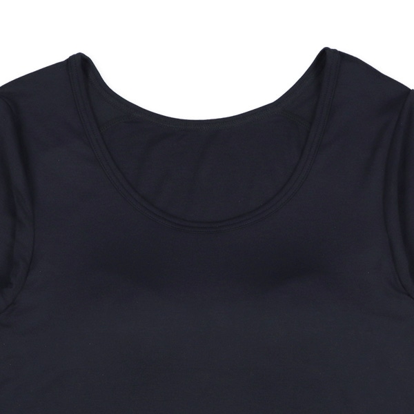 HOTWRAP）カップ付き8分袖シャツ肌着（ダークネイビー）