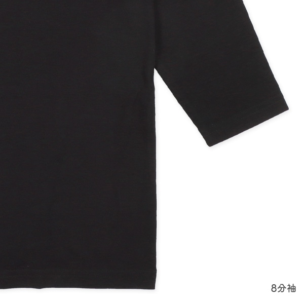 HOTWRAP）カップ付き8分袖シャツ肌着（ブラック・リボン）